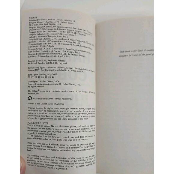 Just One Look by Harlan Coben Psychological Thriller Novel Paperback - Picture 3 of 3